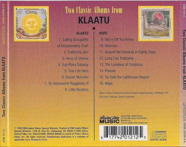 Klaatu - Two Classic Albums From Klaatu (CD