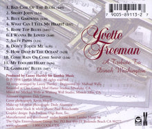Load image into Gallery viewer, Yvette Freeman : A Tribute To Dinah Washington (CD)