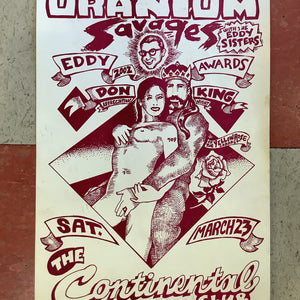 Uranium Savages at The Continental Club - 2002 (Poster)