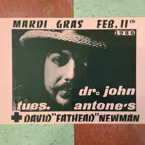 Mardi Gras with Dr. John at Antone's - 1986 (Poster)