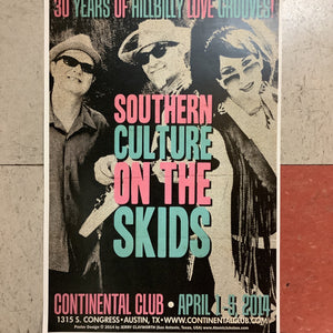 Southern Culture on the Skids at Continental Club - 2014 (Poster)