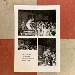 Bill Leissner Photo - Joe "King" Carrasco at Steamboat Springs - 1984