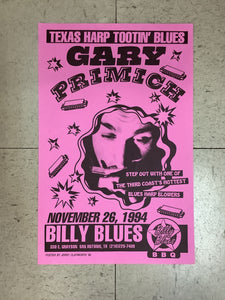 Gary Primich at Billy Blues - 1994 (Poster)