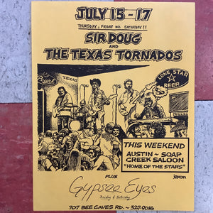 Sir Doug and The Texas Tornados at Soap Creek Saloon - 1976 (Poster)