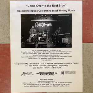 "Come Over to the East Side" Texas Music Museum (Poster)