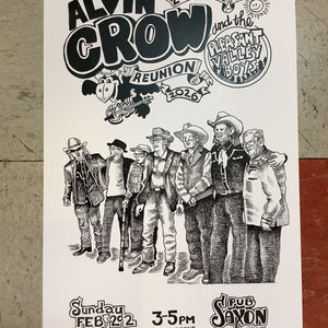 Alvin Crow and The Pleasant Valley Boys Reunion at Saxon Pub - 2026 (Poster)