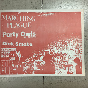 Marching Plague at Bone Club (Poster)