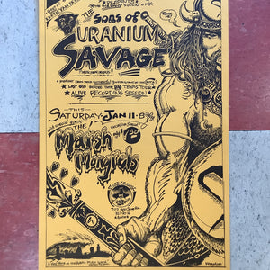Uranium Savages at Soap Creek Saloon - 1975 (Poster)
