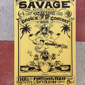 Uranium Savages at The Pavilion by The Jetties - 1975 (Poster)