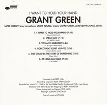 Load image into Gallery viewer, Grant Green : I Want To Hold Your Hand (CD, Album, RE)
