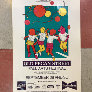 8th Annual Old Pecan Street Fall Arts Festival - 1990 (Poster)