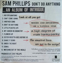 Load image into Gallery viewer, Sam Phillips : Don't Do Anything (CD, Album, Promo)
