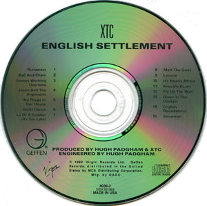 XTC : English Settlement (CD, Album, RE, RP, DAD)