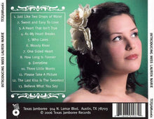 Load image into Gallery viewer, Miss Lauren Marie : Introducing Miss Lauren Marie (CD, Album)
