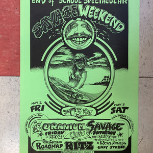 Uranium Savages at Austin Ritz Theatre - 1975 (Poster)