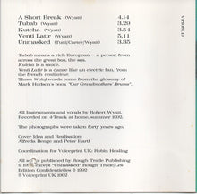 Load image into Gallery viewer, Robert Wyatt : A Short Break (CD, EP)
