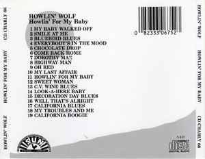 Howlin' Wolf : Howlin' For My Baby (Original Sun Recordings) (CD, Comp)