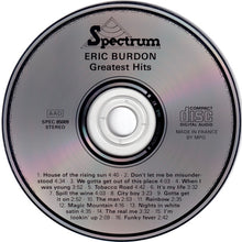 Load image into Gallery viewer, Eric Burdon : Greatest Hits (CD, Comp)
