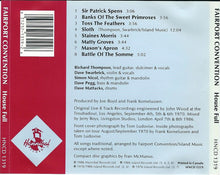 Load image into Gallery viewer, Fairport Convention : House Full - Fairport Convention Live In L.A. 1970 (CD, Album)
