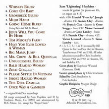 Load image into Gallery viewer, Lightnin&#39; Hopkins : The Best Of Lightning Hopkins (CD, Comp)
