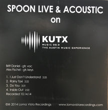 Load image into Gallery viewer, Spoon : Live &amp; Acoustic On KUTX (CD)
