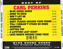 Load image into Gallery viewer, Carl Perkins : Best Of Carl Perkins (Blue Suede Shoes The Original Recording) (CD, Comp)
