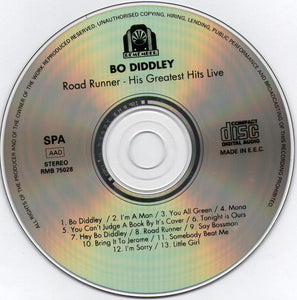 Bo Diddley : Road Runner - His Greatest Hits Live (CD, Comp)