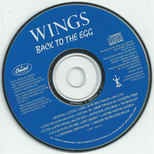 Load image into Gallery viewer, Wings (2) : Back To The Egg (CD, Album, RE, RM)
