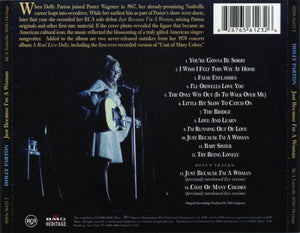 Dolly Parton : Just Because I'm A Woman (CD, Album, RP)