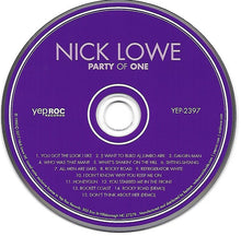Load image into Gallery viewer, Nick Lowe : Party Of One (CD, Album, RE, RM)
