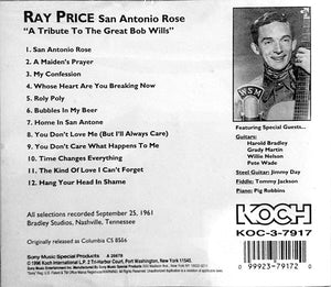 Ray Price : San Antonio Rose (CD, Album)