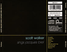Load image into Gallery viewer, Scott Walker : Scott Walker Sings Jacques Brel (CD, Comp, RE)
