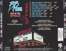 Load image into Gallery viewer, B.B. King : Live At The Apollo (CD, Album, Club)
