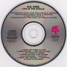 Load image into Gallery viewer, B.B. King : Live At The Apollo (CD, Album, Club)
