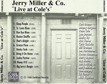 Load image into Gallery viewer, Jerry Miller &amp; Co.* : Live at Cole&#39;s (CD, Album, Ltd, Num)
