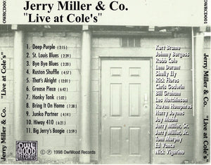 Jerry Miller & Co.* : Live at Cole's (CD, Album, Ltd, Num)