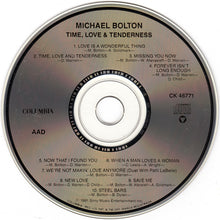 Load image into Gallery viewer, Michael Bolton : Time, Love &amp; Tenderness (CD, Album, Pit)
