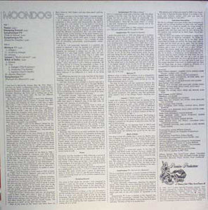 Moondog (2) : Moondog (LP, Album, RE)