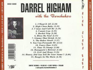 Darrel Higham With The Barnshakers : High Class Baby (CD, Album)