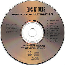 Load image into Gallery viewer, Guns N' Roses : Appetite For Destruction (CD, Album, RE)
