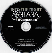 Load image into Gallery viewer, Santana Featuring Chad Kroeger : Into The Night (CD, Single, Promo)
