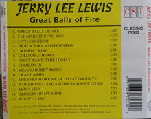 Load image into Gallery viewer, Jerry Lee Lewis : Great Balls Of Fire (CD, Comp)
