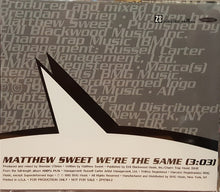 Load image into Gallery viewer, Matthew Sweet : We're The Same (CD, Single, Promo)
