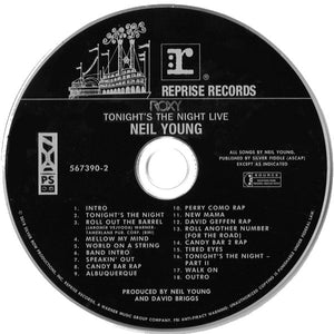 Neil Young : Roxy (Tonight's The Night Live) (CD, Album)