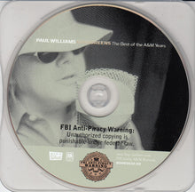 Load image into Gallery viewer, Paul Williams (2) : Evergreens: The Best of the A&amp;M Years (CD, Comp, Ltd, dig)
