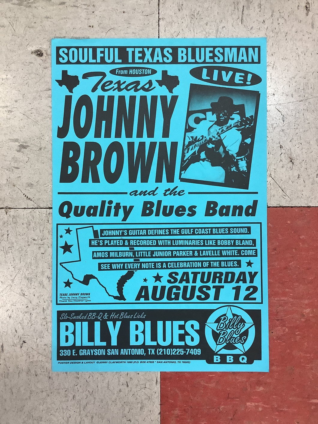 Johnny Brown at Billy Blues - 1995 (Poster)