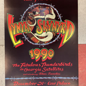 Lynyrd Skynyrd and The Fabulous Thunderbirds at Cow Palace - 1990 (Poster)