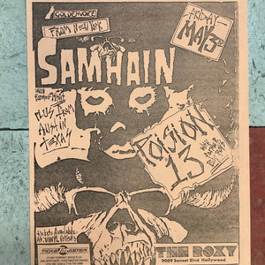 Samhain and Poison 13 at The Roxy (Poster)
