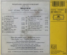 Load image into Gallery viewer, Wolfgang Amadeus Mozart, Marie McLaughlin, Maria Ewing, Jerry Hadley, Cornelius Hauptmann, Chor Des Bayerischen Rundfunks &amp; Symphonie-Orchester Des Bayerischen Rundfunks, Leonard Bernstein : Requiem (CD, Album)
