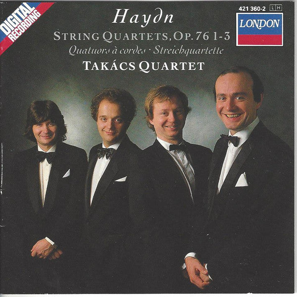 Haydn* - Takács Quartet : String Quartets, Op. 76 1-3 (CD, Album, Club)